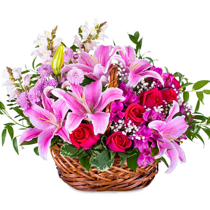 Корзина с цветами 